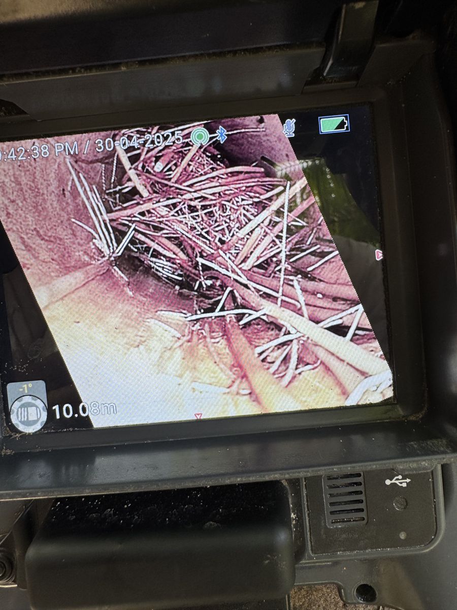 Recent blocked drain job 8