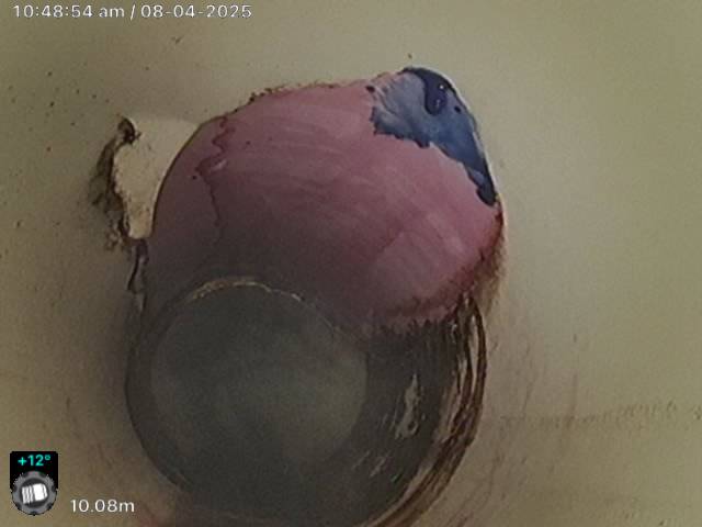 Damaged stormwater line